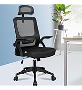 ELFORDSON Office Chair with 8-Point Massage and Seat Heating, Computer Desk Chair with Footrest, ...
