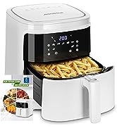 Aigostar 7L Air Fryer, Recipes Cookbook Included, 1900W Large Air Fryers Oven for Family, Digital...