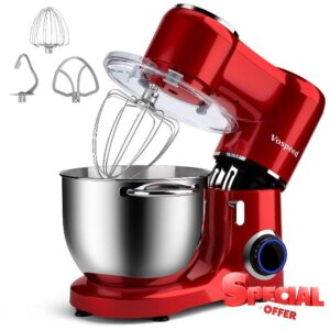 Vospeed Stand Mixer 1500W 8L Cake Mixer Electric Kitchen Food Mixer with Stainless Steel Bowl