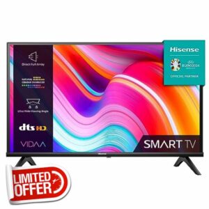 Hisense 32 Inch HD VIDAA Smart TV 32A4KTUK - Natural Enhancer