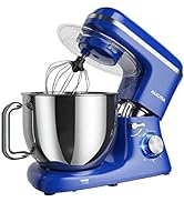 Aucma Stand Mixer,7L Tilt-Head Food Mixer, 6 Speed Electric Kitchen Mixer with Dough Hook, Wire W...