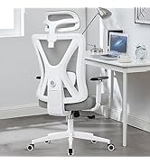 KERDOM Office Desk Chair,Ergonomic Swivel Chair with Adjustable Headrest and Lumbar Support,High ...