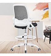 KERDOM Ergonomic Office Chair, Desk chair with Flip-up Armrests and Lumbar Support, Height Adjust...