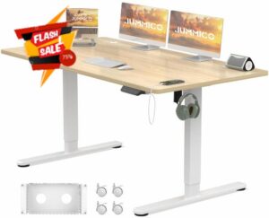 JUMMICO Electric Standing Desk 140x80cm with TypeC&USB Charging