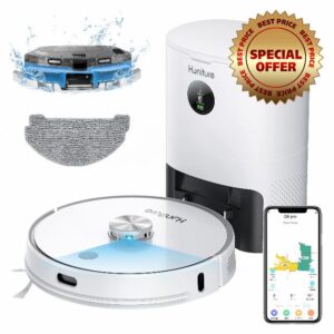 HONITURE Robot Vacuum Cleaner with Mop Self Emptying