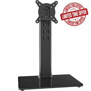 Universal Swivel TV Stand/Base Table Top TV Stand for 13 to 32 inch TVs with 100 Degree Swivel
