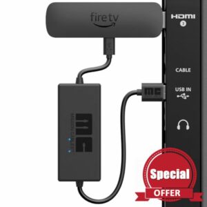Mission USB Power Cable for Amazon Fire TV (Eliminates the Need for AC Adapter)