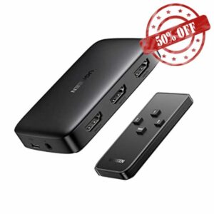 UGREEN HDMI Switch 3 IN 1 OUT HDMI Switcher Splitter Supports 4K 3D HD Monitor Wireless Remoter Control Compatible with TV