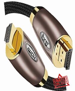 8K / 4K HDMI Cable 2M HDMI Lead-Ultra High-Speed 18Gbps HDMI 2.0b Cord 4K@60Hz 8K@60Hz Support Fire TV