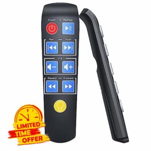 Senior-Friendly Big Buttons Remote Only for ELECTCOM PRO DVD Player