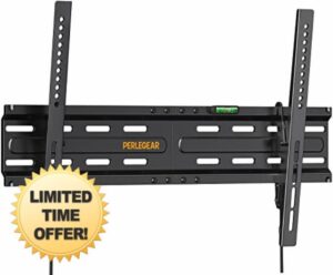 Perlegear TV Wall Bracket for Most 37–82 inch TVs up to 45kg