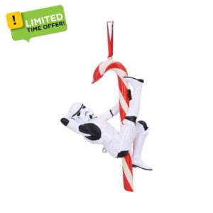 Nemesis Now Stormtrooper Candy Cane Hanging Ornament Decoration 12cm