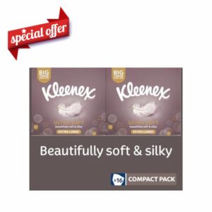 Kleenex Ultra Soft Extra large Tissue in 16 Compact Boxes - Our Softest Tissue - Supremely Soft And Silky Tissues Designed With Luxury In Mind