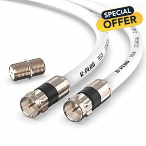 G-PLUG 2m RG6 Coaxial Cable Connectors Set – High-Speed Internet
