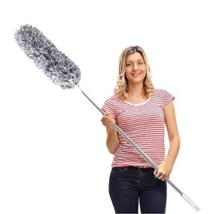 Extendable Duster Microfiber Long Extension Pole 100 inch Scratch Resistant Cover