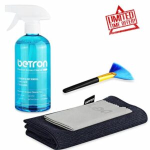 Betron TV Screen Cleaner including Microfibre Clothes and Dust Brush for LED