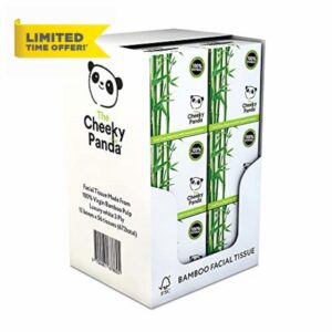 The Cheeky Panda Bamboo Facial Tissues | 12 Cube Tissue Boxes | Soft Face Tissues | Plastic Free Tissues Box Multipack