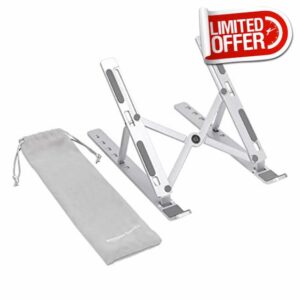 Amazon Basics Laptop Stand with 6-Angle Adjustment