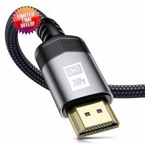 4K HDMI Cable 4M HDMI Lead 2.0 Braided High Speed 18Gbps Support 4K@60Hz 2K@144/165Hz ARC