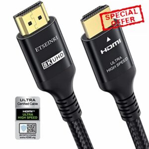 Etseinri 8K 4K HDMI 2.1 Cable 2M