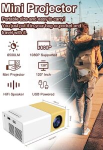Home Cinema Projector Portable 6500LM