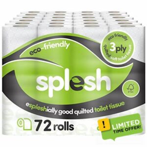 Splesh by Cusheen 3-ply Toilet Roll - Aloe Vera Fragrance (72 Pack) Soft