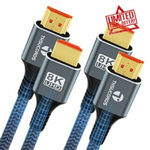 Thsucords 8K 4K HDMI Cable 2M 2 Pack