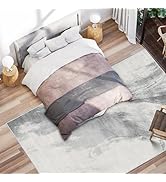 Vamcheer Machine Washable Rugs for Living Room - Modern Soft Faux Short Pile Area Rugs for Bedroo...