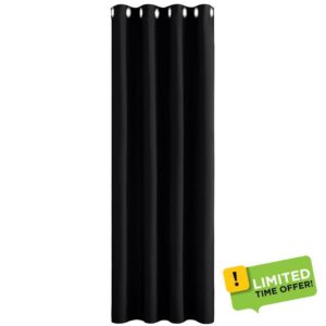 PONY DANCE Blackout Curtain for Door - 52 x 84 Thermal Insulated Room Darkening Window Treatments Light Block Halloween Decoration for Indoor/Balcony/Bathroom