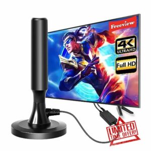 TV Aerial - Portable Indoor/Outdoor TV Aerial with Magnetic Base