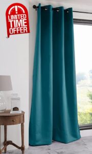 Blackout Curtains - Thermal Insulated Eyelet Curtains - Room Darkening Curtains for Bedroom and Living room