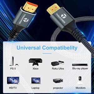 High Speed Braided HDMI 2.1 Lead Supports 8K@60Hz