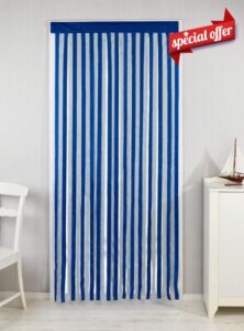 WENKO Door curtain blue-white