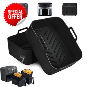 Silicone Air Fryer Liner for Ninja Dual AF400UK & Tower T17088