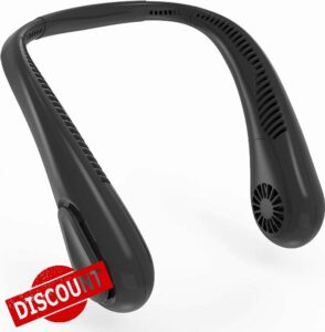 COMLIFE Bladeless Neck Fan Portable Personal Fan Handheld 5000mAh Rechargeable Battery Powered