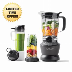 Nutribullet Hot and Cold Blender Combo Charcoal Grey - Includes Powerful 1200W Base