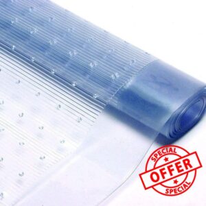 AHS - Clear Vinyl Carpet Protector - Floor Protector Sheet - Carpet Protector Roll - Waterproof Hallway Runner - Transparent Vinyl Roll - Floor Mat Protection - Plastic Clear Guard - (12FT x 27")