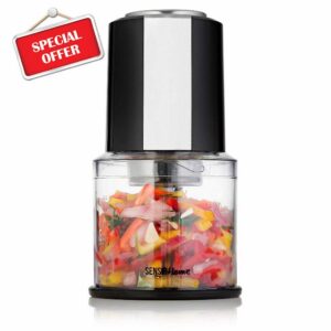 Sensio Home Mini Food Chopper/Small Food Processor – Electric Dicer