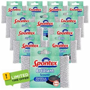 Spontex Brilliant Scourer Pad (Pack of 12)
