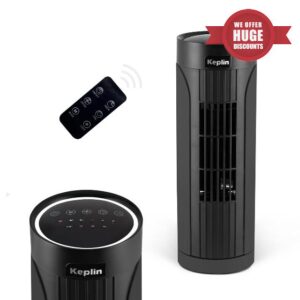 KEPLIN Cooling 13-inch Tower Fan with Remote & Touch Panel | 3 Speed & 3 Mode Setting | Portable & Durable