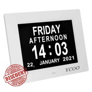 Dementia Clocks 7 Inches Calendar
