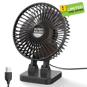 GLOBAL GOLDEN USB Desk Fan