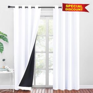 PONY DANCE White Blackout Curtains 84 Inch Drop