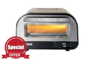 Unold Luigi Electric Pizza Oven 68816 - Heats Over 400°C - 240V - 32cm Pizza Stone - LCD Display – Touch Controls - 1700W