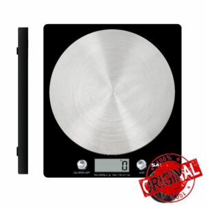 Salter 1036 BKSSDR Electronic Kitchen Scale - 5kg Capacity Slim Digital Weighing Scale
