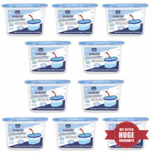 CUQOO Premium 500ml Dehumidifiers for Home Damp Pack of 10 – Dehumidifiers Disposable Moisture Absorber for Home | Powerful Small dehumidifier | Condensation Remover for Bedrooms
