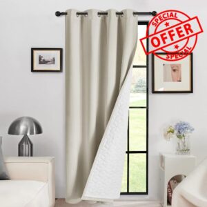 Deconovo Thermal Door Curtain 84 Inch Drop