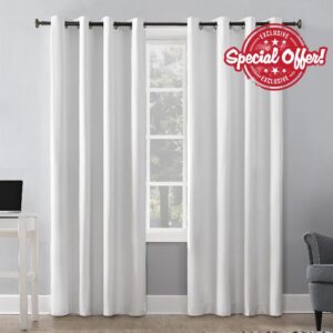 Sun Zero Columbia Thermal Insulated 100% Blackout Grommet Curtain Single Panel
