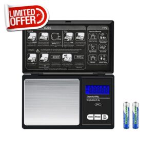 Mini Pocket Scale 0.01g to 500g Portable Digital Kitchen Weighing Scale
