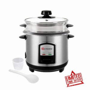 SQ Professional Lustro Electric Rice Cooker and Steamer with Automatic Cooking